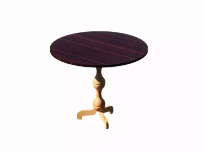 Dining Round Table 3D model