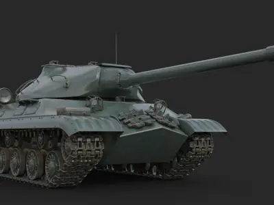 Tank IS 3M Vray 3D model