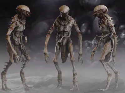 Insectamorph Low-poly 3D model