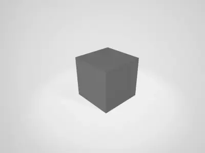 a cube 3D model