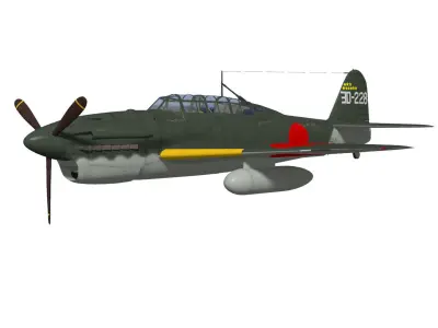 Kugisyo D4Y2S Suisei Type12Bo Judy 3D model