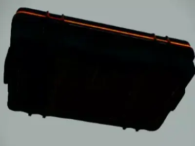 Sci-Fi Recharge Box Low-poly 3D model