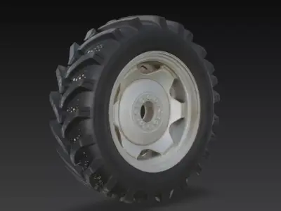 Tractor Tyre 3D Model 3D model