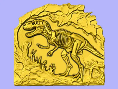 FOSSIL BAS RELIEF  3D model