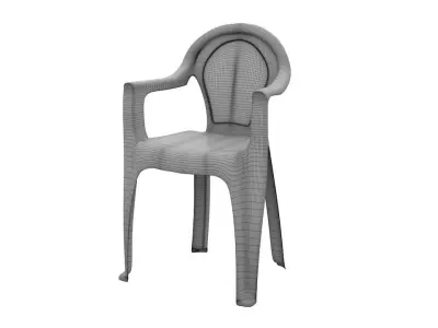 Plastic Chair Free 3D model buy