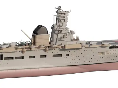 WW2 NAZY AIRCRAFT CARRIER 3D model