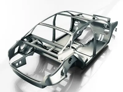 Car Frame Vray Ready 3d model 3D model