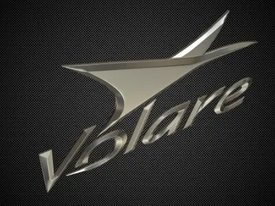 volare logo 3D model