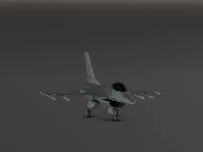 F16 - Original Fighter Jet  Low-poly 3D model