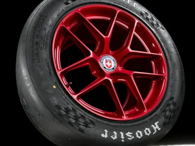 Hoosier DR2 Slick Revamped TEX V3 3D model