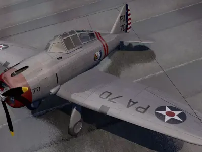 Seversky P-35 3D model