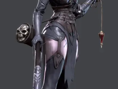 The Huntress  Game Ready Character Low-poly 3D model