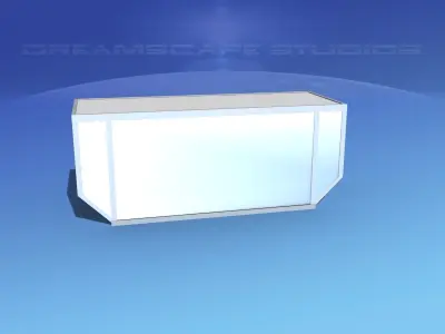 IATA 6 Air Cargo Container Low-poly 3D model