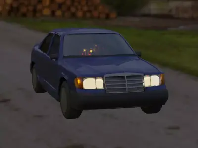 Mercedes w124 Free 3D model