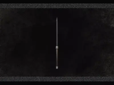 Medieval knife Low-poly 3D model