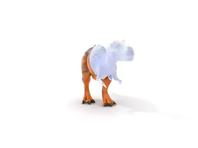 Jurassic Dino Brown model pack Low-poly 3D model