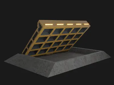 Jet Blast Deflector District 13 3D model