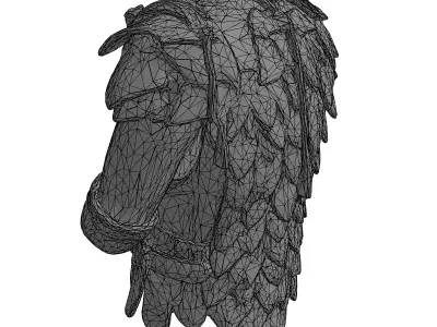 Warrior Scale Armor Fantasy Low-poly 3D model