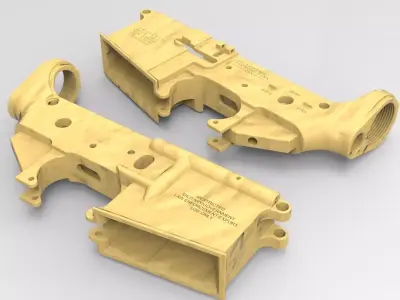 Colt M4 Receiver Free 3D model