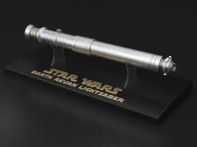 Darth Revan Lightsaber Red 3D model