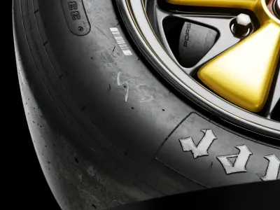 Hoosier NWES GT 330 700 R15 3D model