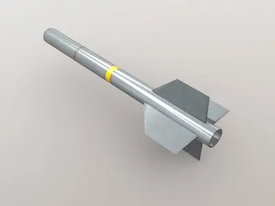 Air to Air Missile Low-poly 3D model