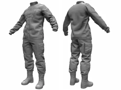  Army Combat Uniform ACU - High Poly 3D model
