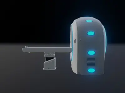 CT Scanner Low-poly 3D model
