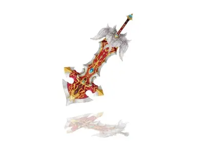 Sacred Heaven Greatsword Low-poly 3D model