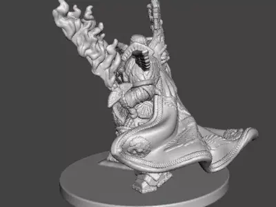 6MM SCALE SPACE MONARCH MINIATURE MODEL SCIFI OR FANTASY GAMES 3D print model