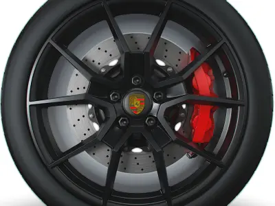 Porsche Taycan GT wheel 3D model