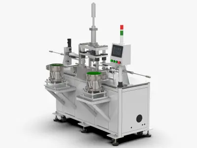 Automatic Shaft Loading and Unloading Press Machine 3D model
