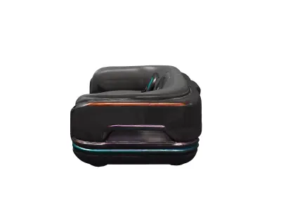 Retro scifi couch 3D model