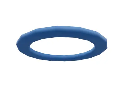 Hollow Circle v1 001 Low-poly 3D model