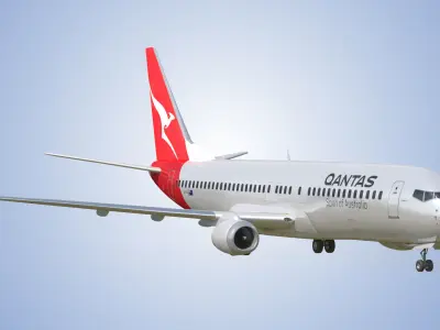 Boeing 737-800 Qantas Air lines 3D model
