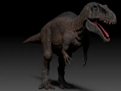 Dinosaur Acrocanthosaurus Sculpt Project 3D model