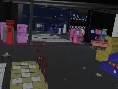 CYBERPUNK ARCADE 3D model