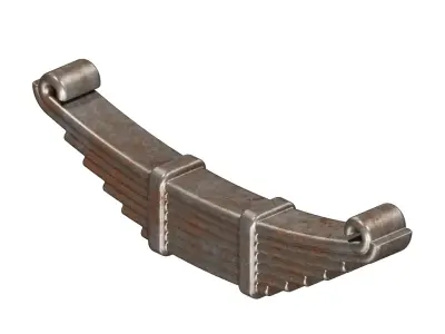 Rusty Truck Leaf Spring 3D model