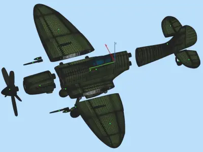 Supermarine Spitfire MK 3D print model