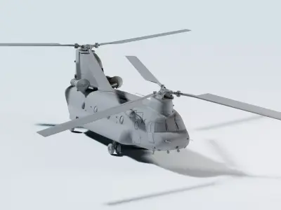 Military Helicopter - Chinook  3D model