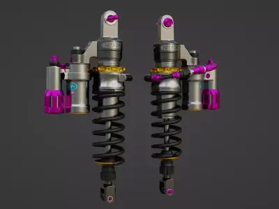 Nitron Shock Double Low-poly 3D model