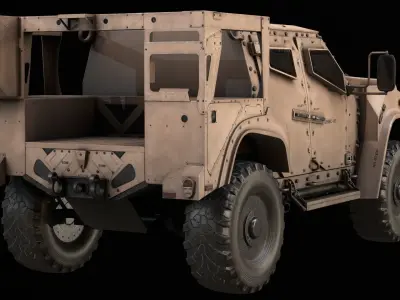 Oshkosh JLTV Low-poly 3D model Low-poly 3D model