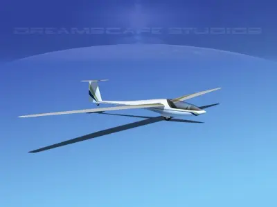 DG-400 17-Metre Motorglider V04 3D model