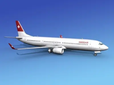 Boeing 737-900ER Swissair 3D model