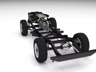 Offroad Truck Chassis 3D model