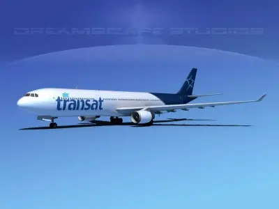 Airbus A330-300 Air Transat 3D model