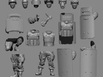 Riot Shields 3D print model