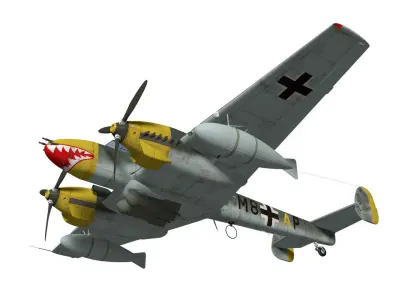 Messerschmitt Bf110 E1 3D model