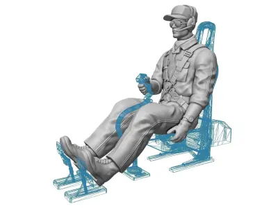 Helicopter Sky Worker 3D print model