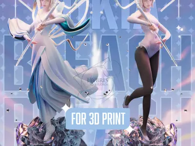 Rukia Kuchiki from Bleach Commercial Package 3D print model